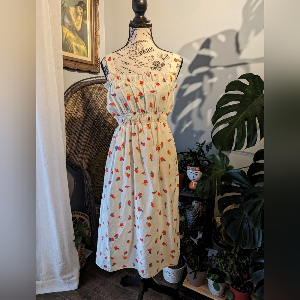 1970s Vintage Sheer Sundress - Picture 1 of 7